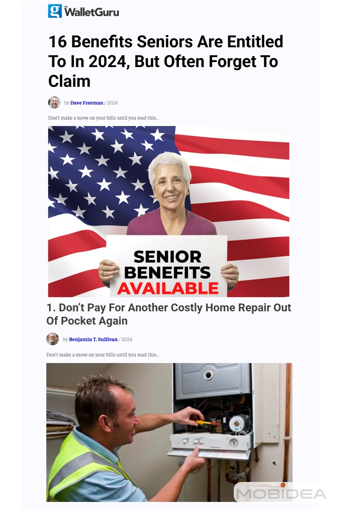 native ads landing page