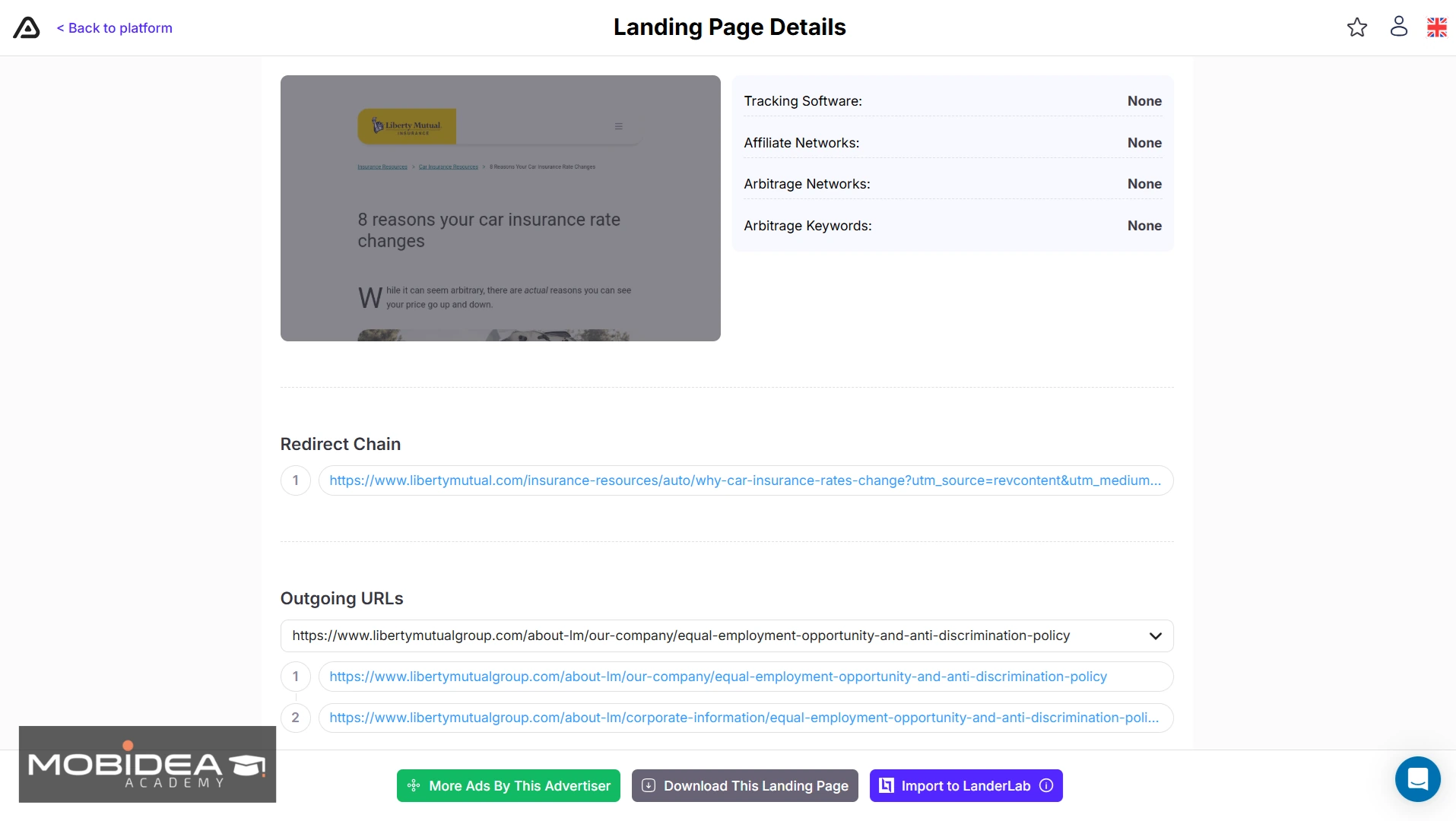 adplexity review ad details landing pages 2