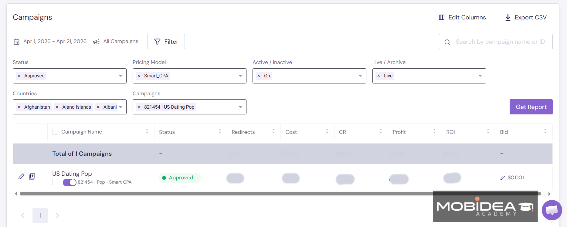 admaven reports 1