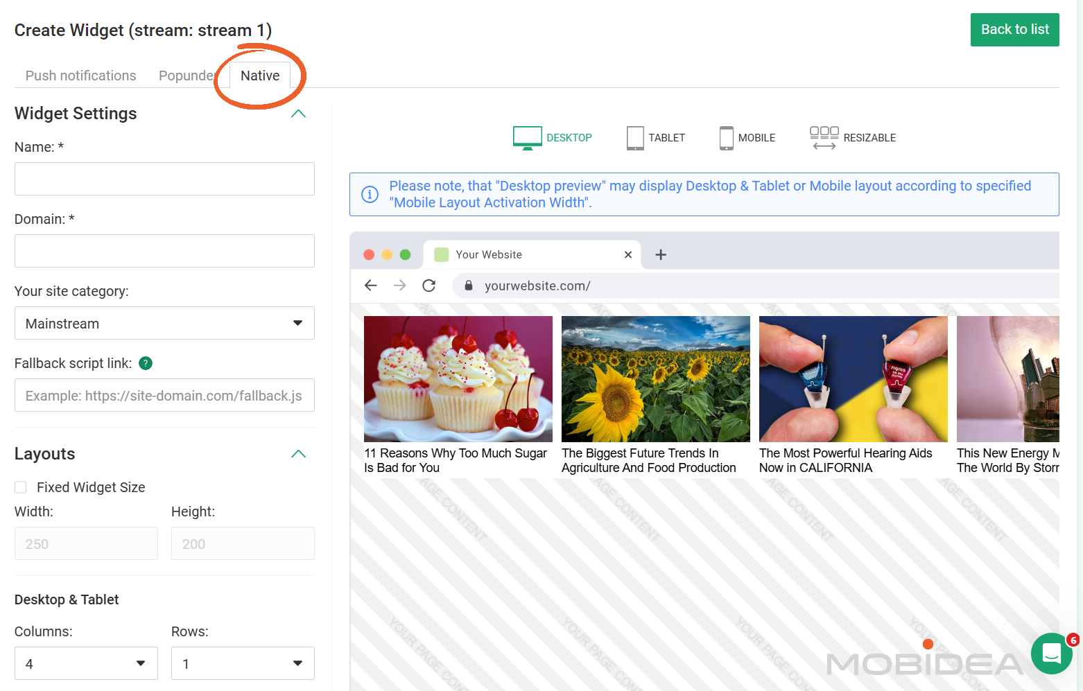 evadav publisher stream native ads