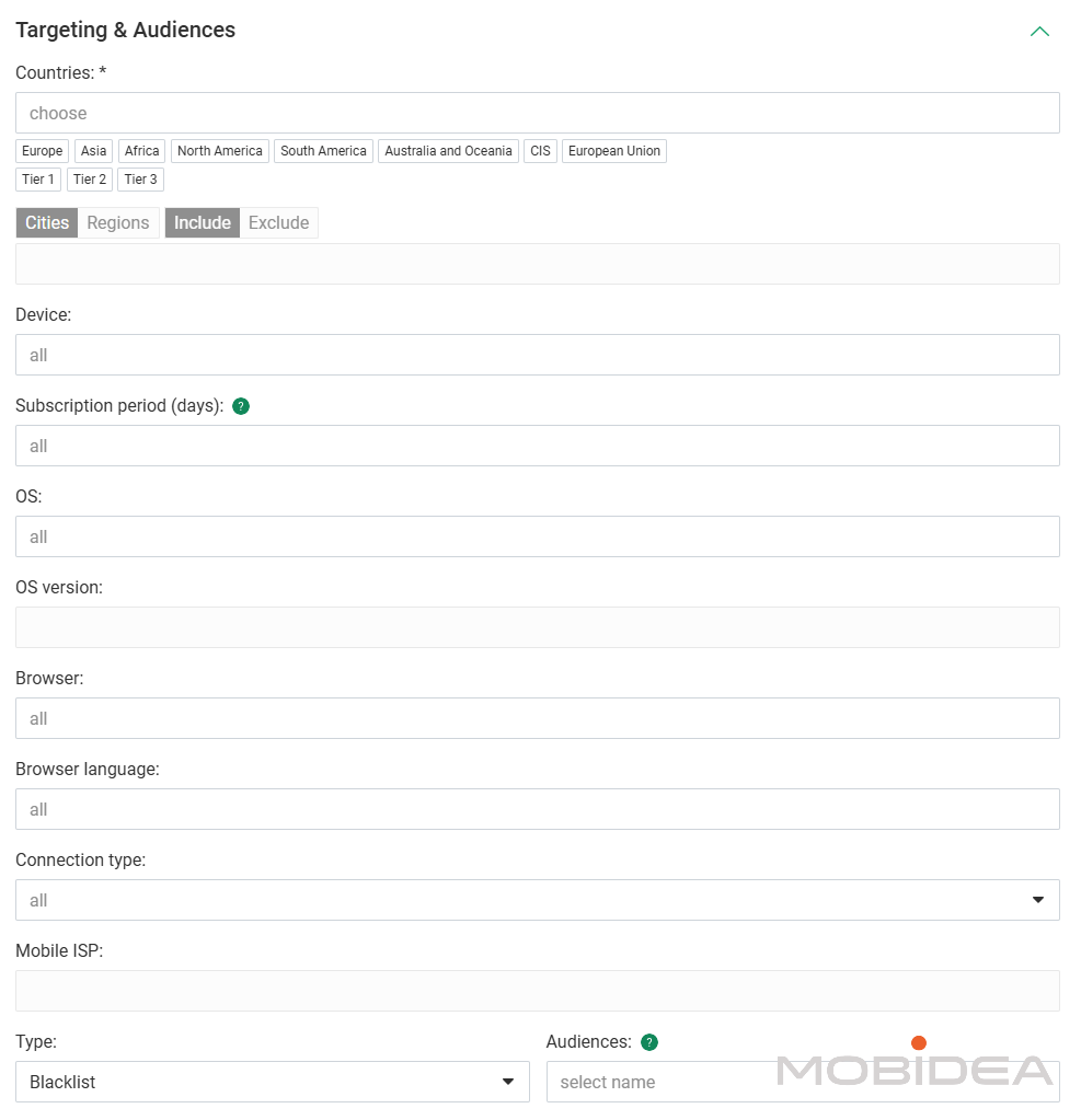 evadav targeting