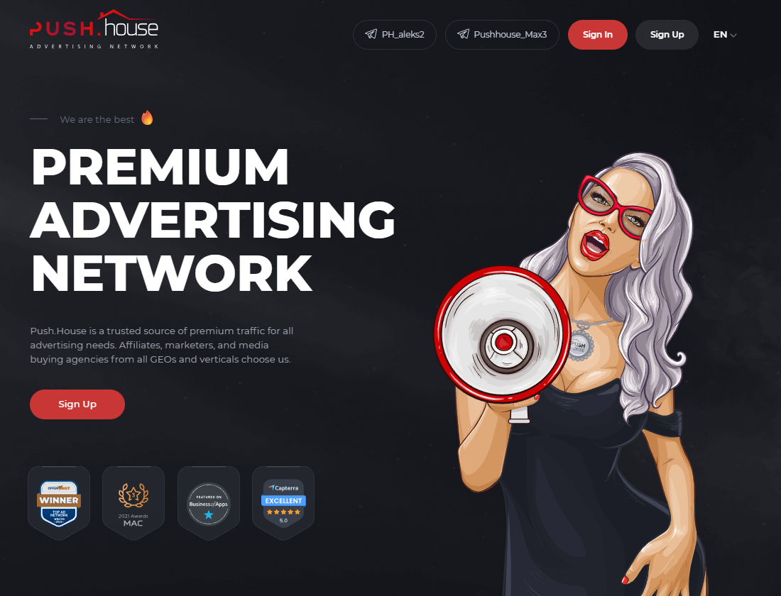 push house adult ad network