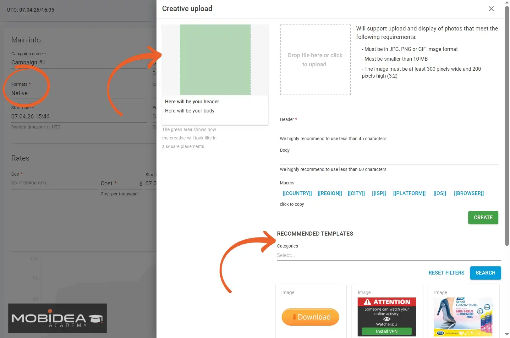 galaksion review create campaign (3)