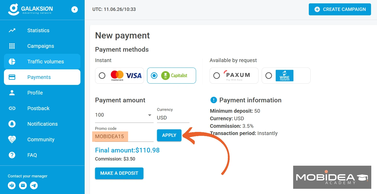 galaksion top up bonus
