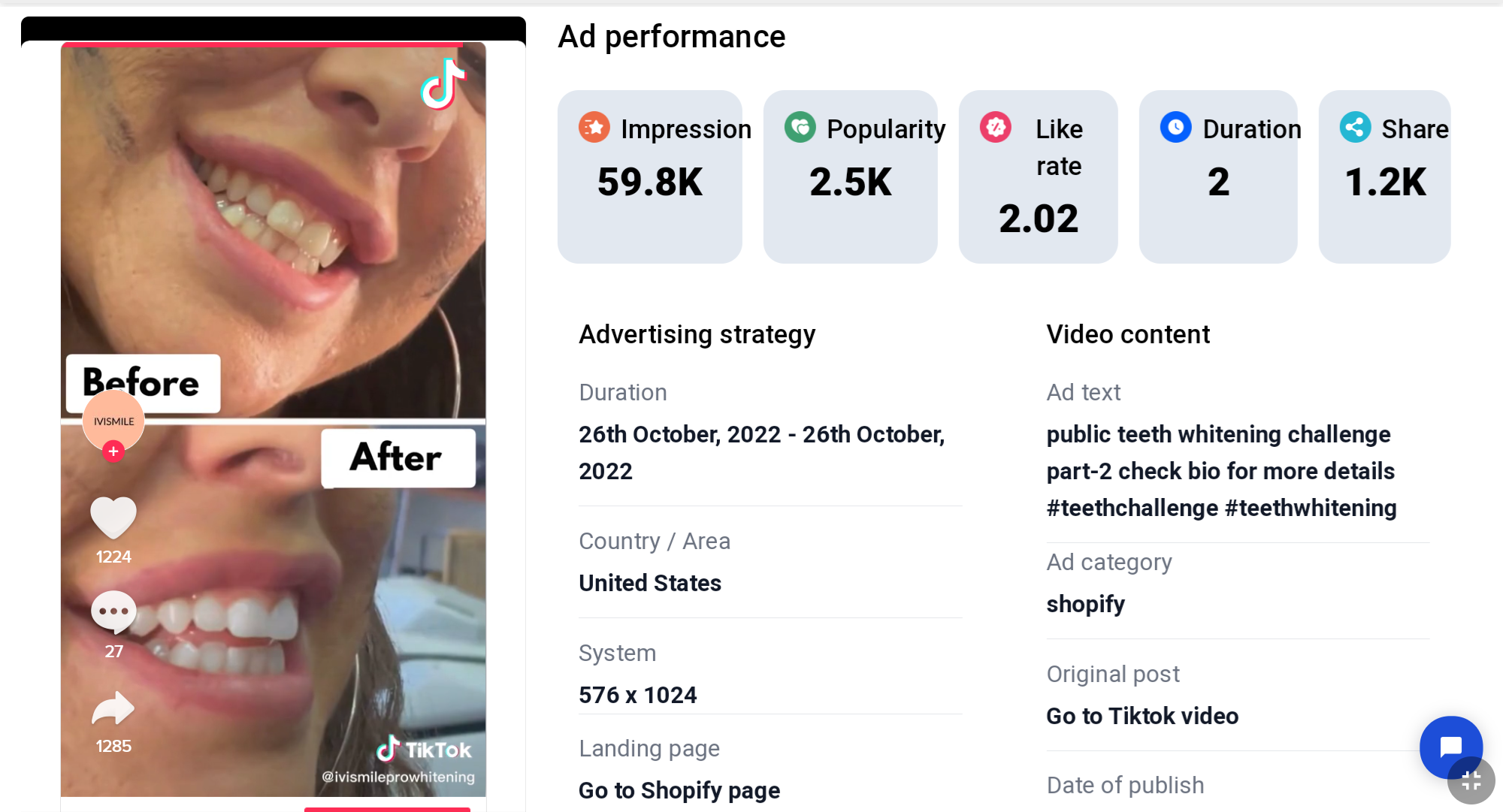 flowspy tiktok ads spy tool ad 1