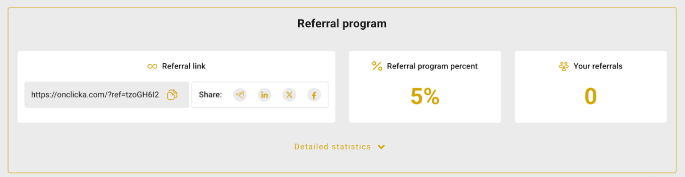 onclicka referral program