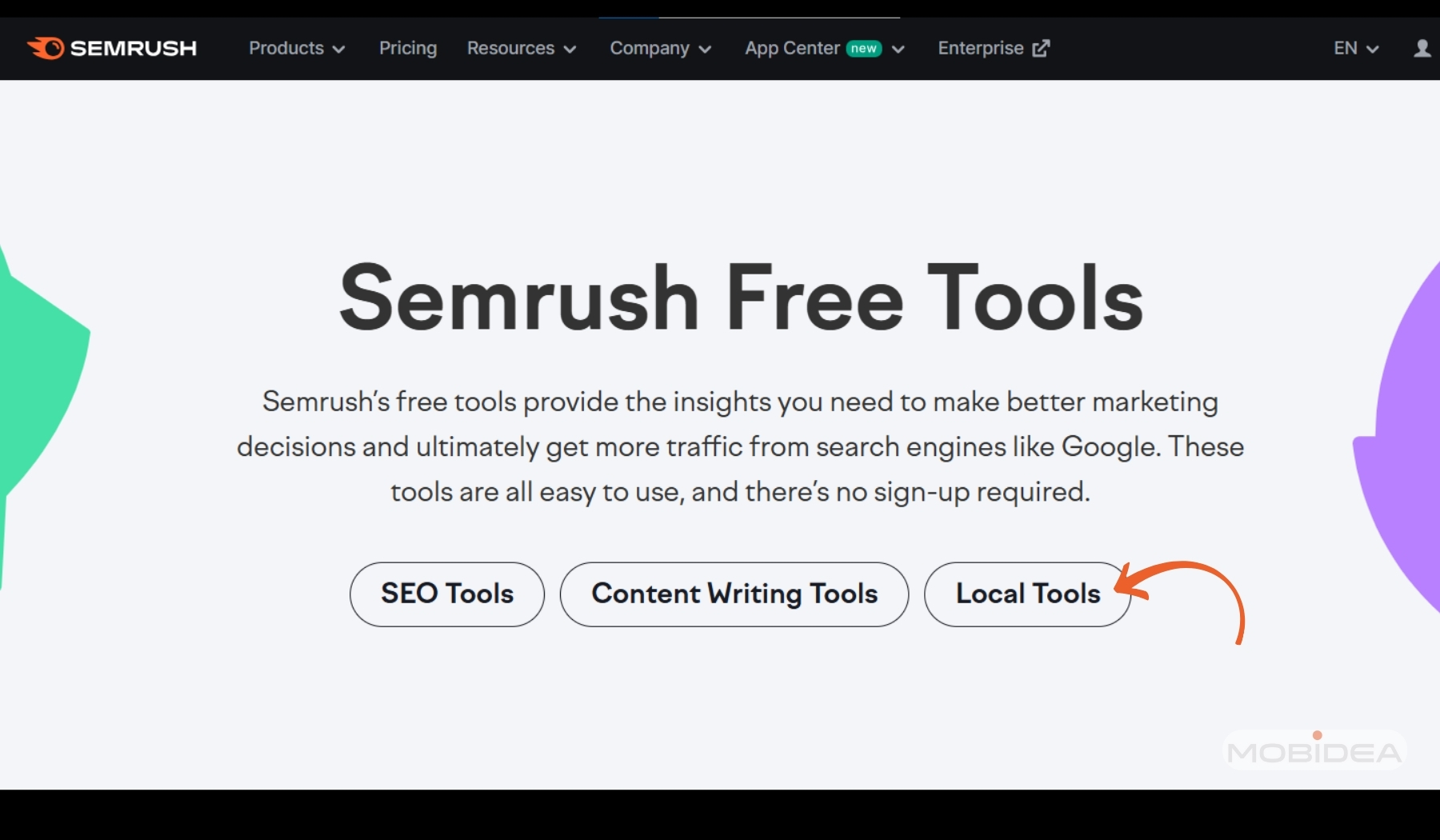 semrush free local tools