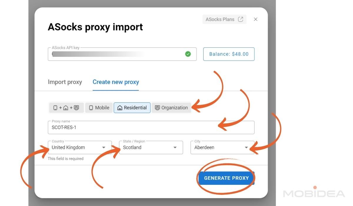 dolphin anty add proxy 3