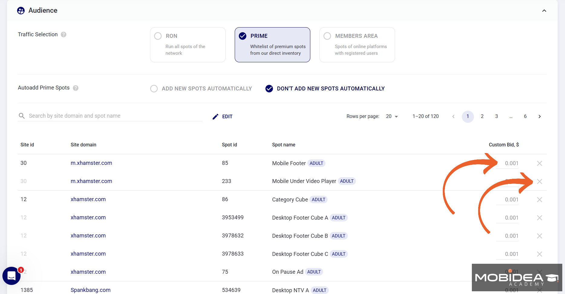 trafficstars audience targeting