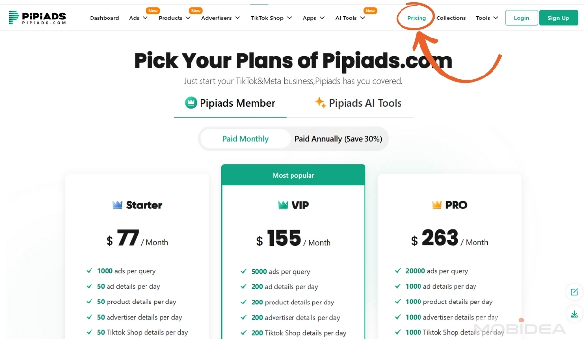 pipiads free trial