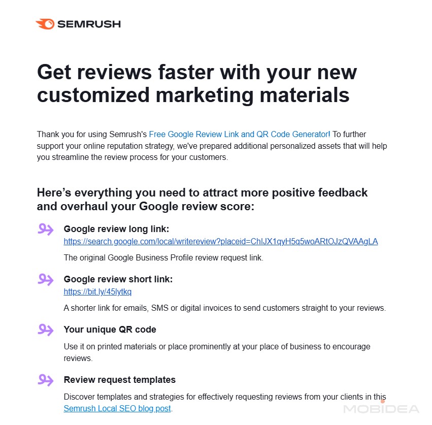 semrush qr codes