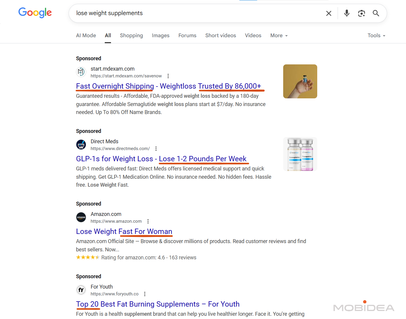sample headings google ads
