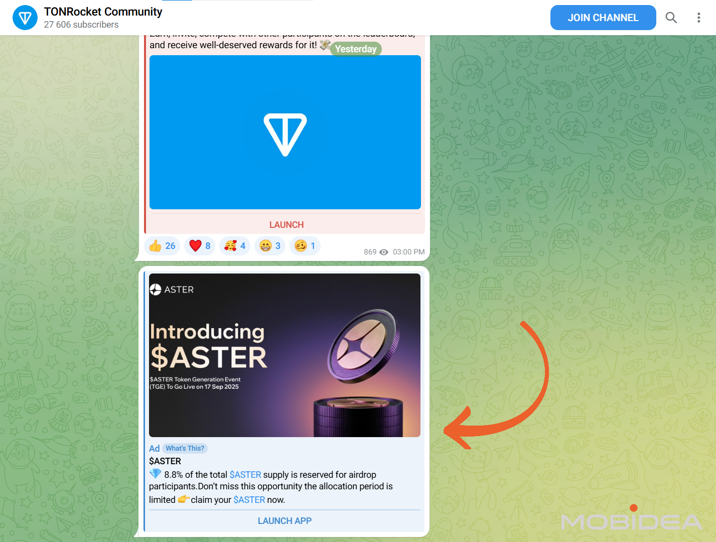 telegram channel owners posting ads