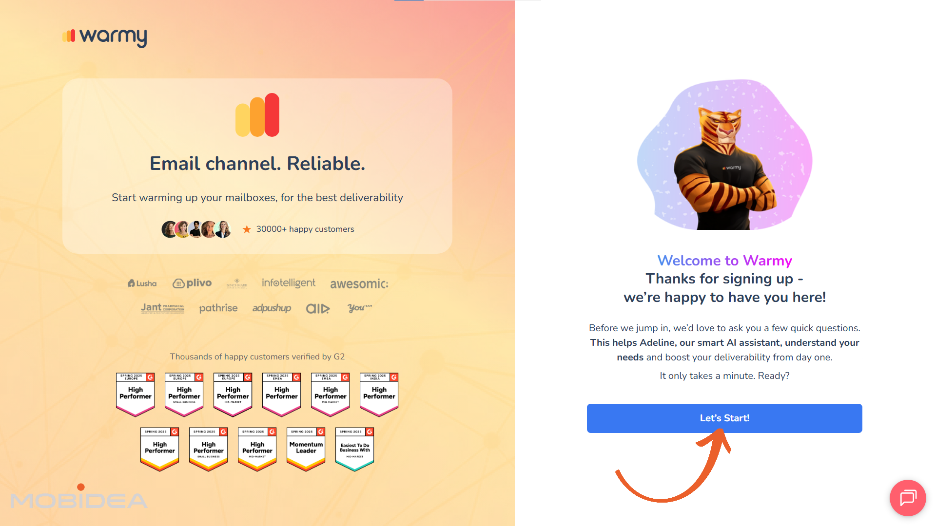 warmy onboarding 1
