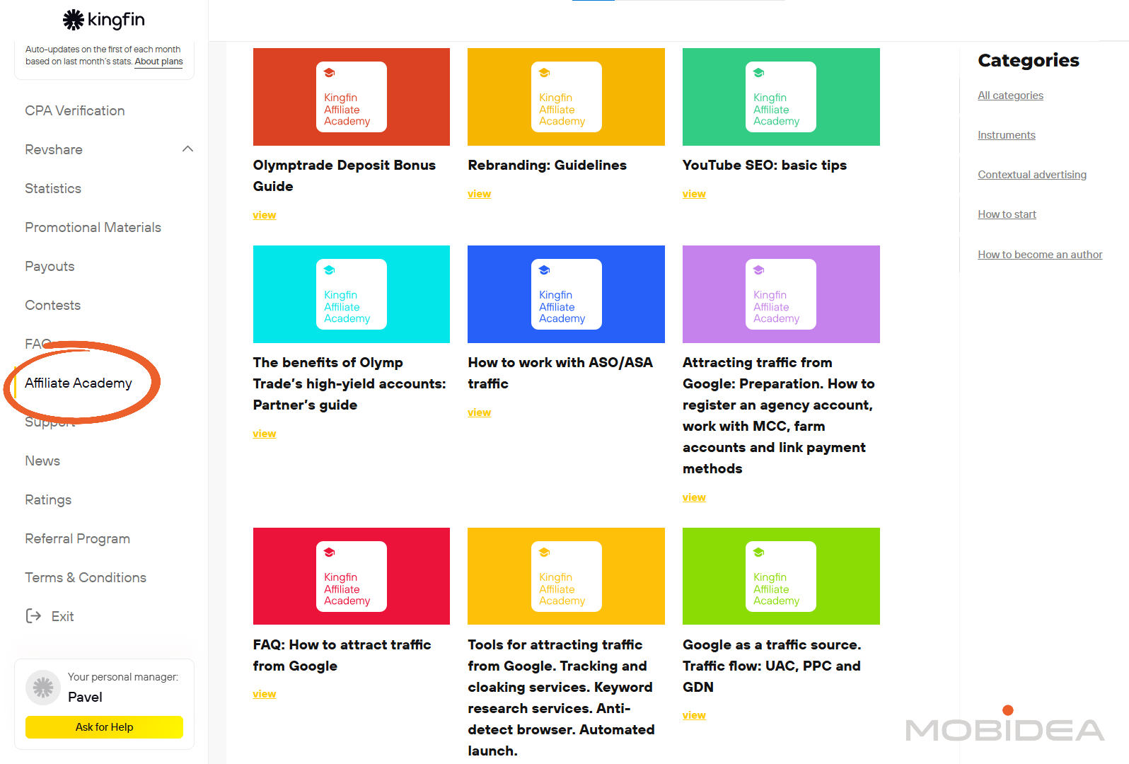 kingfin affiliate academy