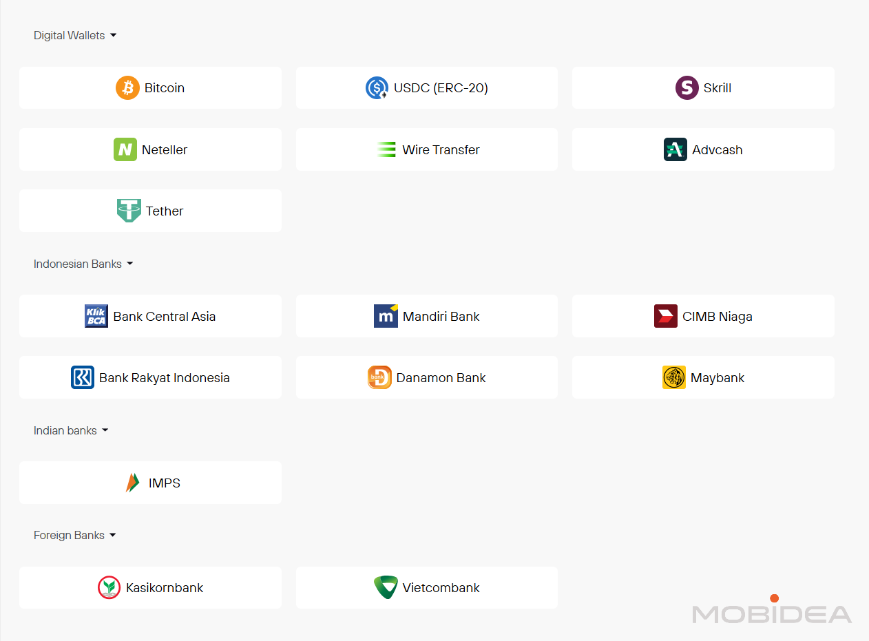 kingfin payout methods