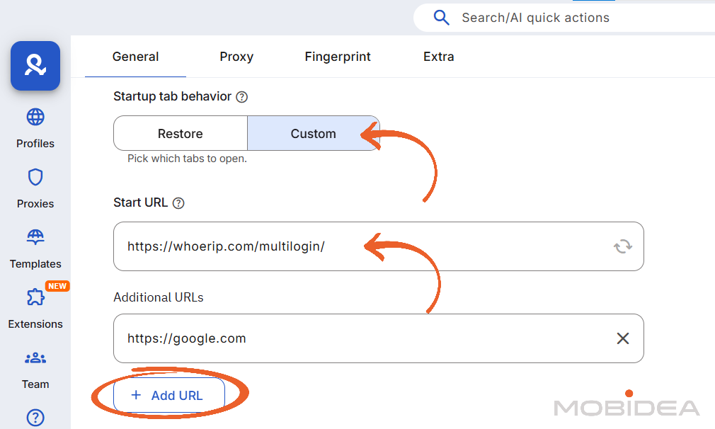 new multilogin create profile 3