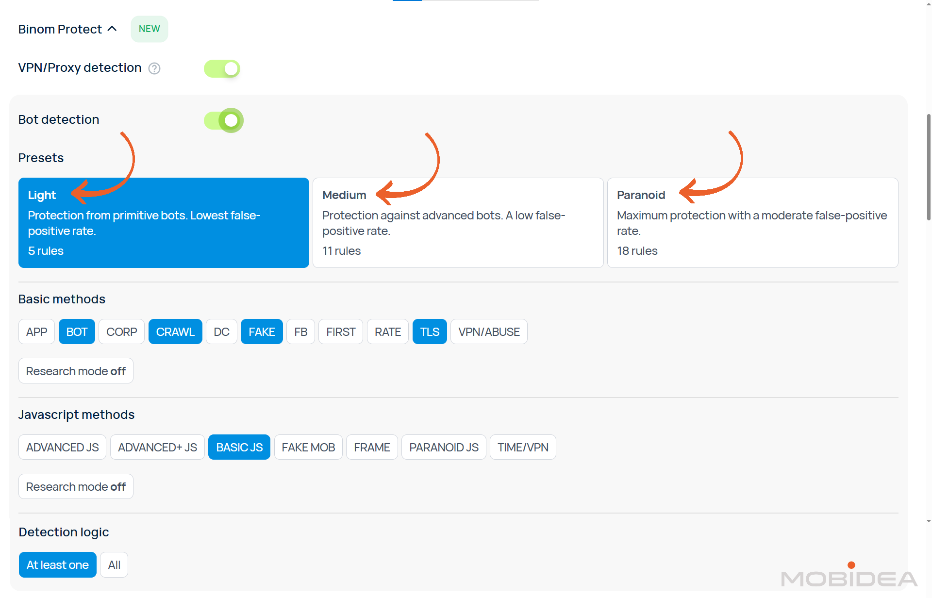 setup binom protect 2