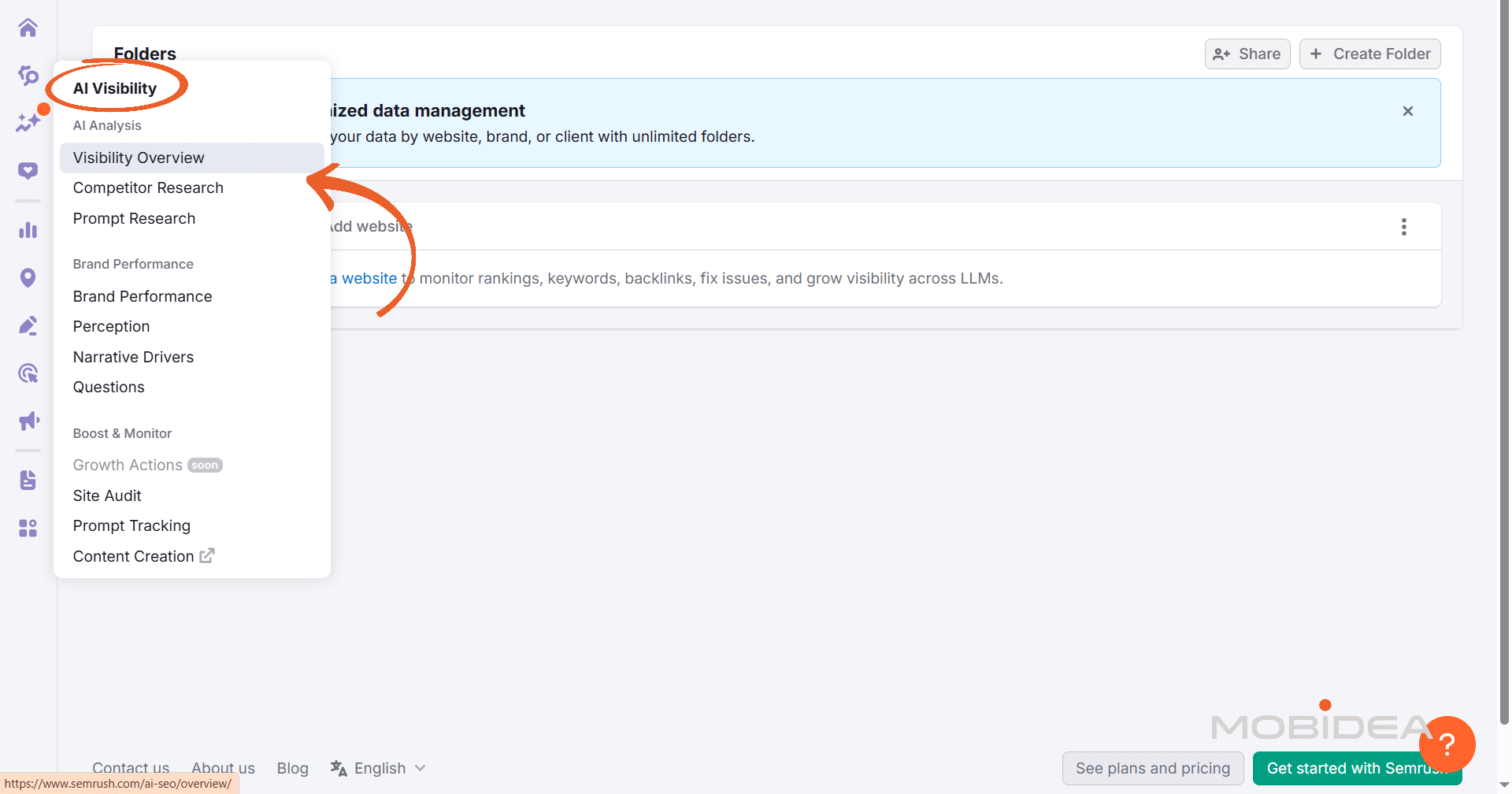 semrush one ai visibility