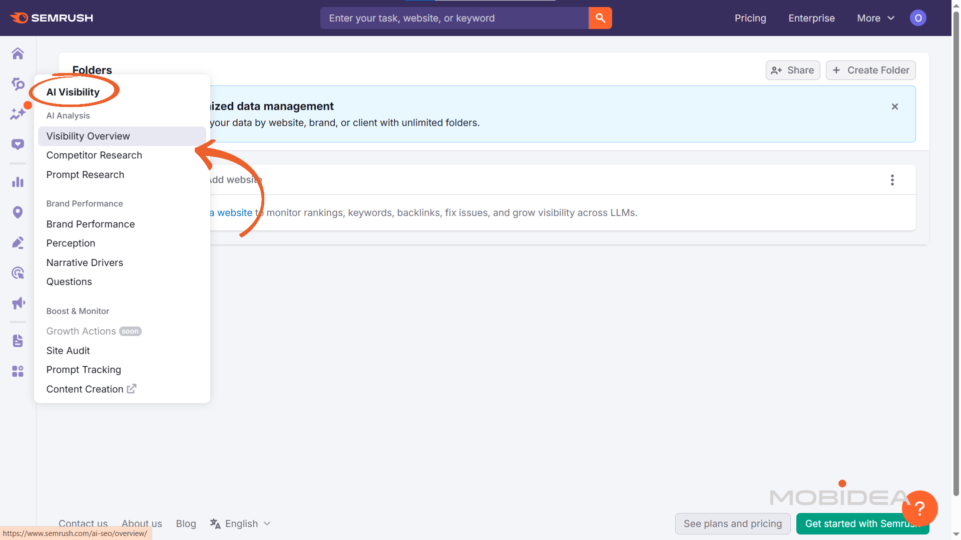 semrush one ai visibility
