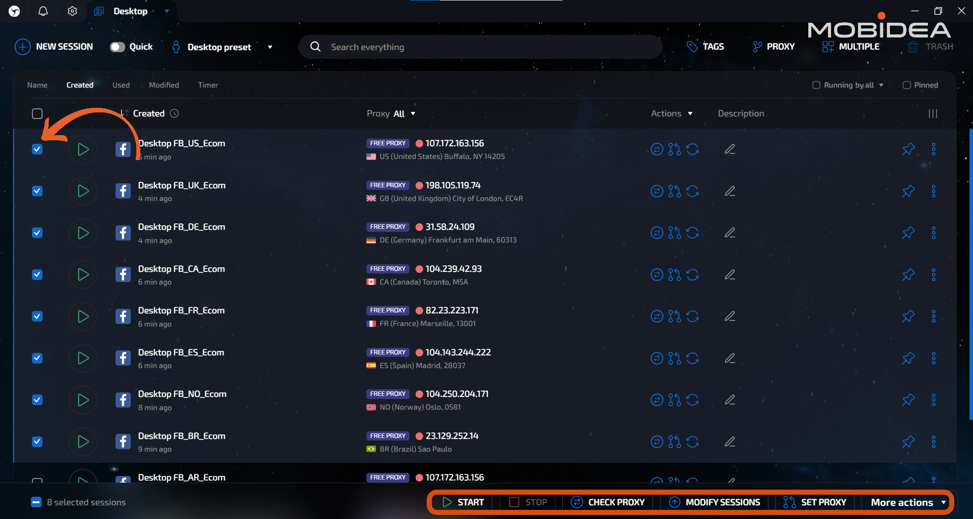 linken sphere dashboard