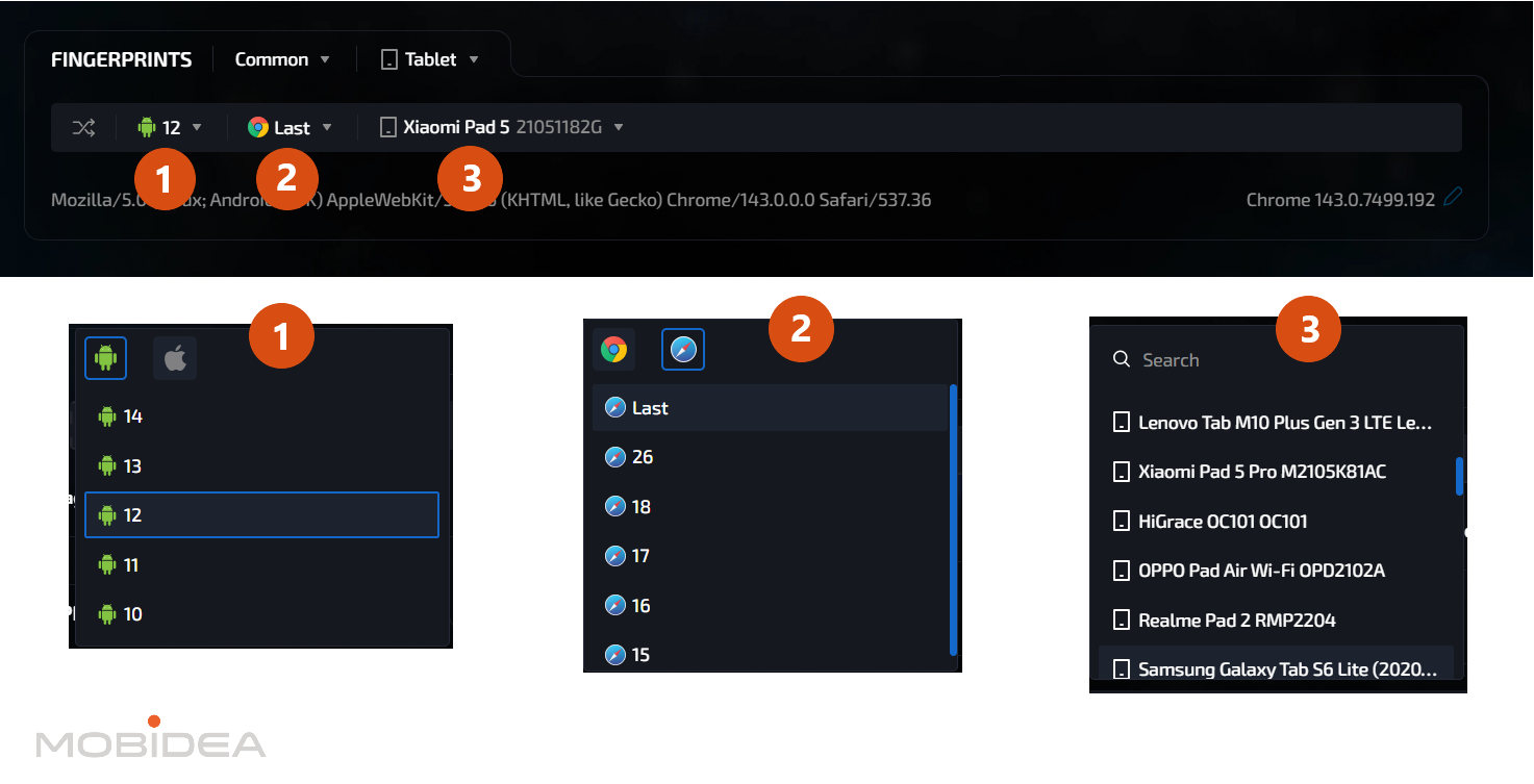 linken sphere mobile sessions