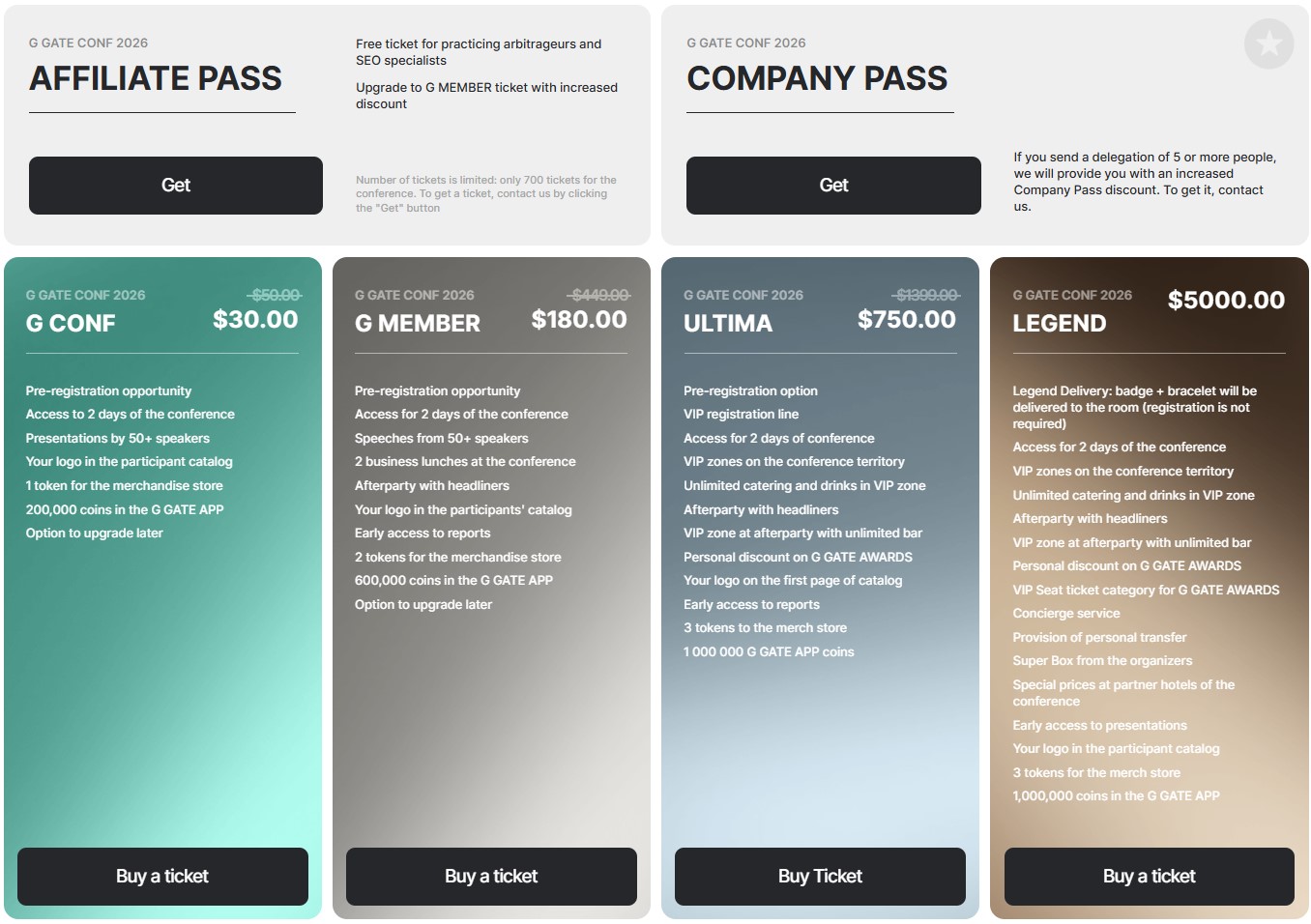 g gate conf 2026 discount ticket
