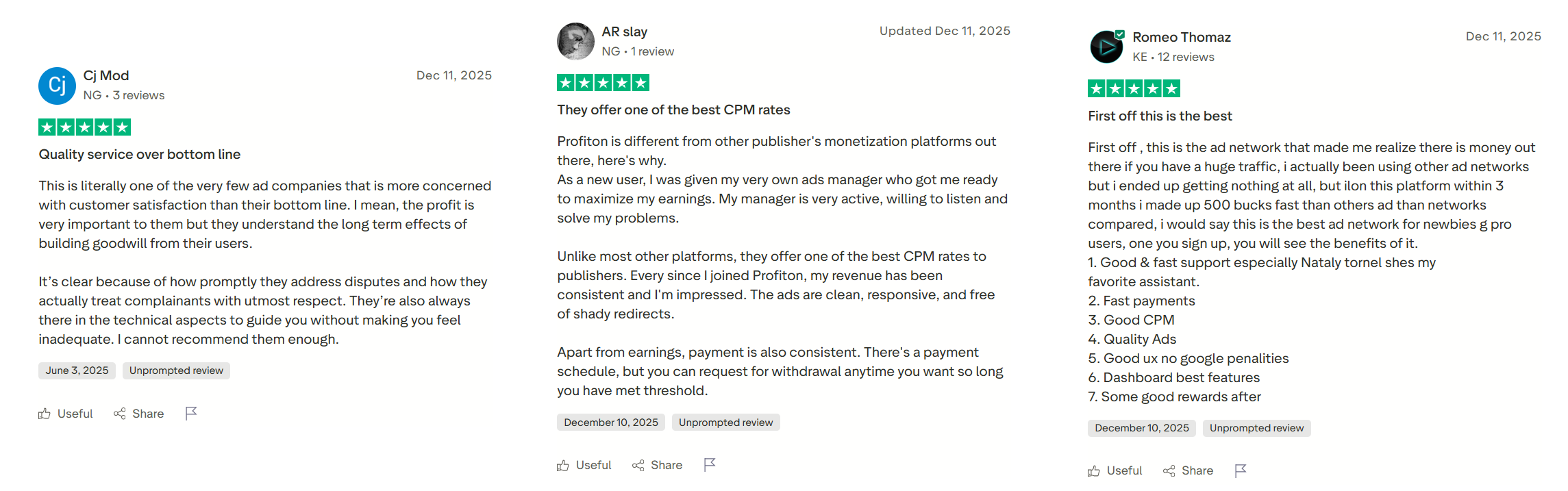 profiton user reviews