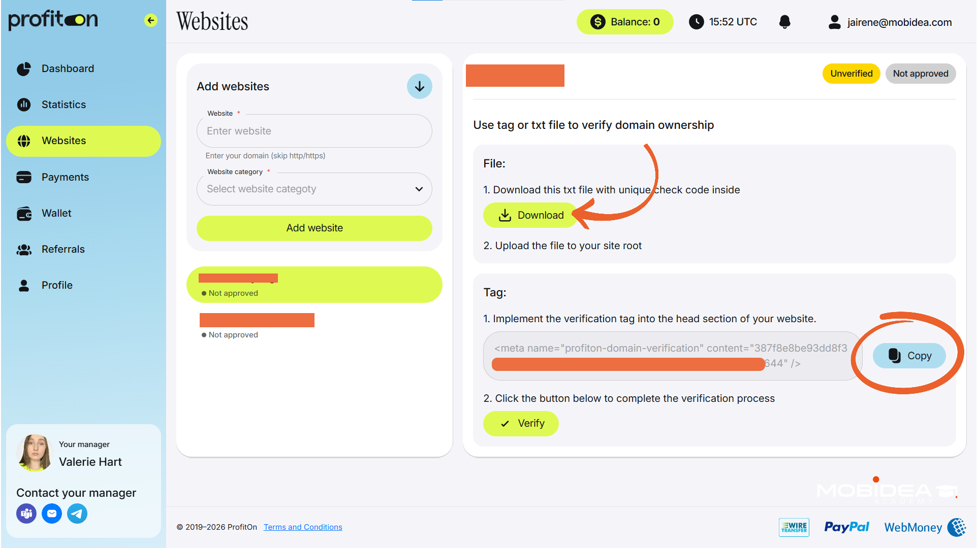 profiton verify website