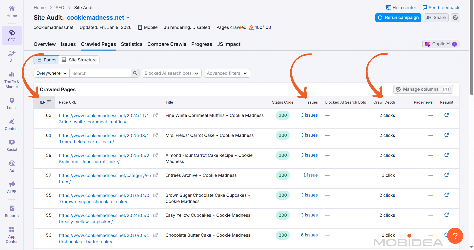 semrush site audit settings 8