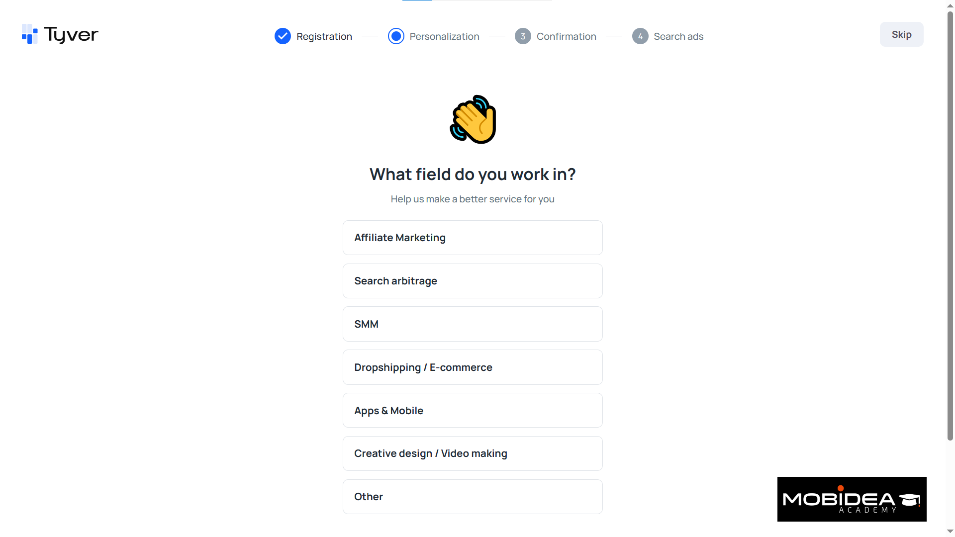 tyver app registration