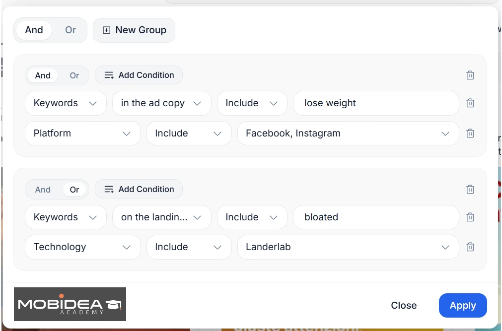 adplexity social advanced search