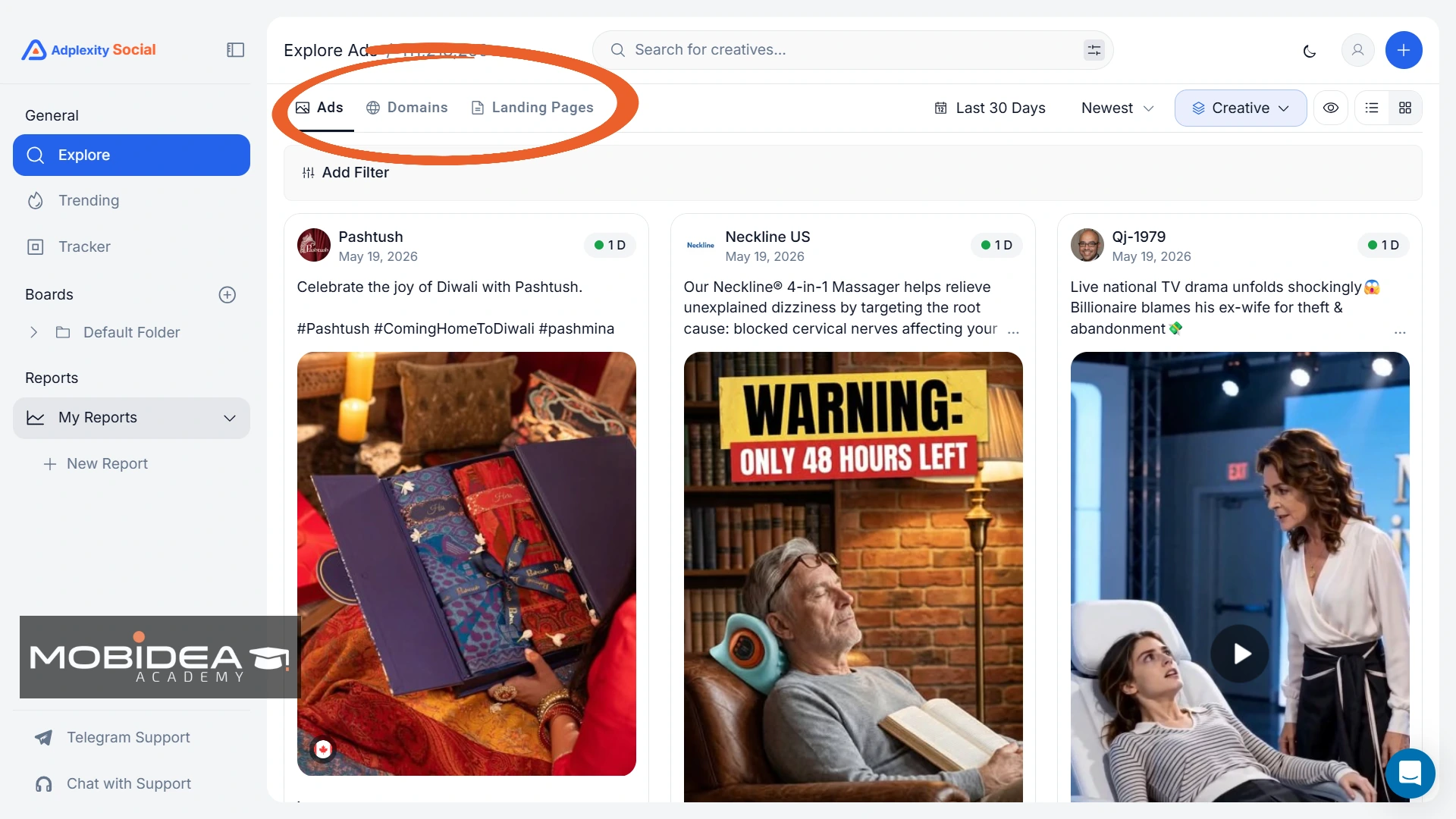 adplexity social dashboard 2