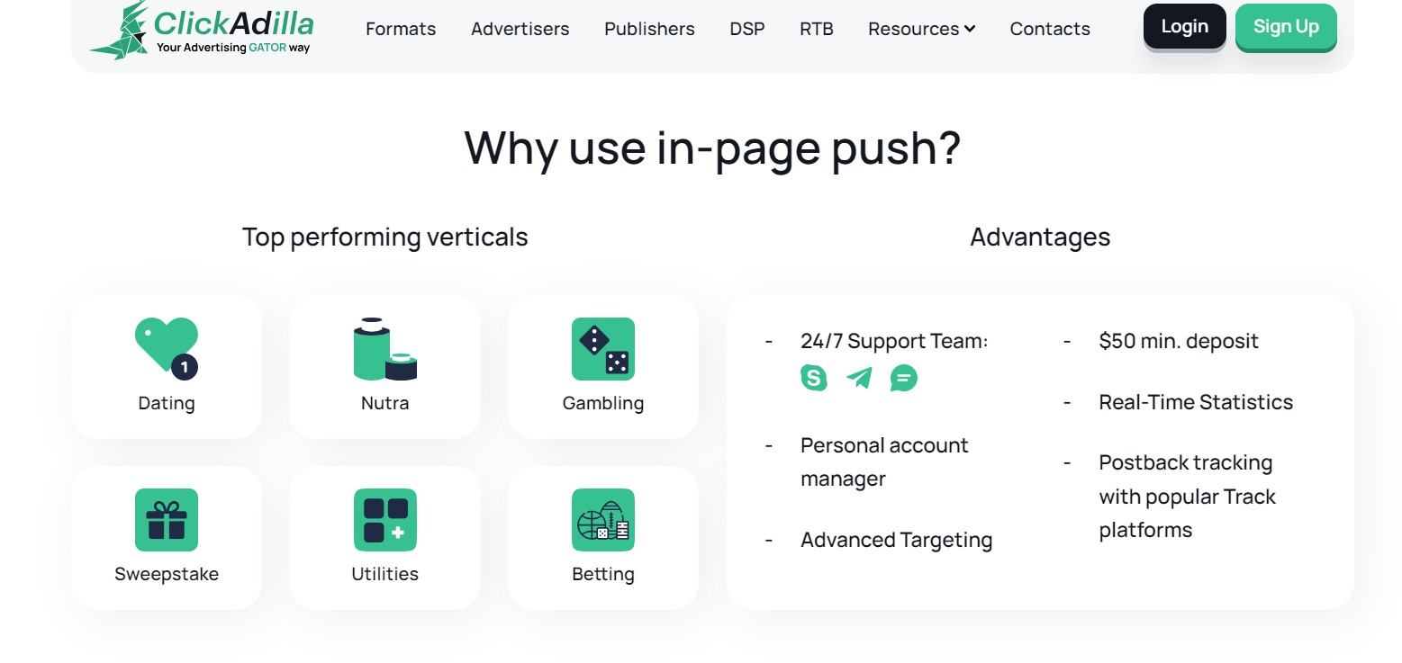 clickadilla dating ad network