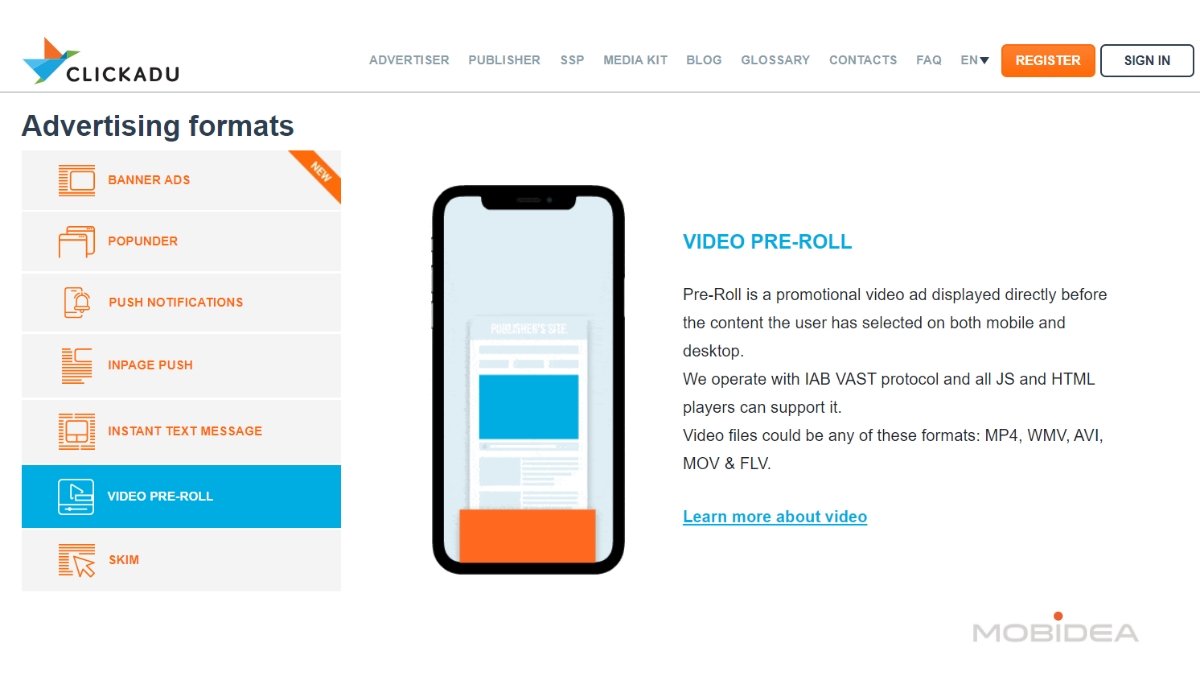 clickadu video ads