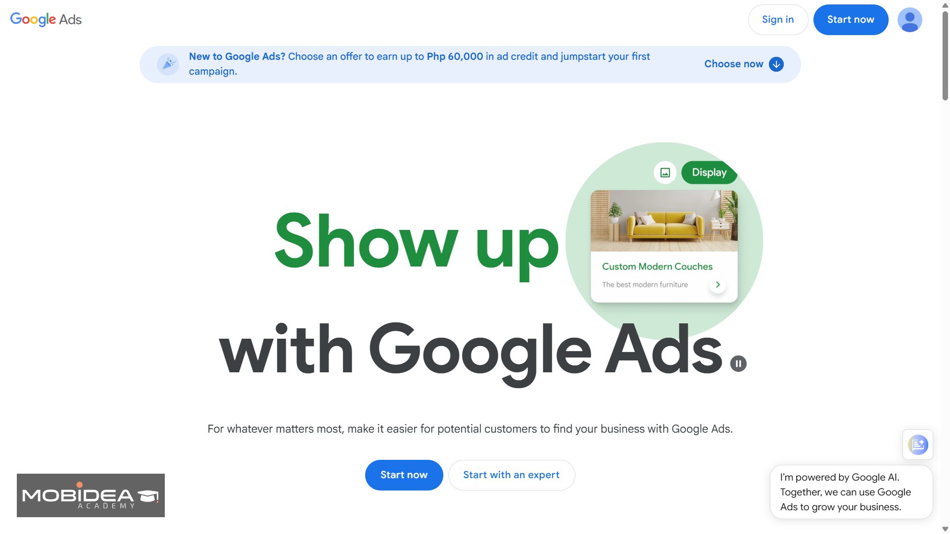 google ads dating ad network