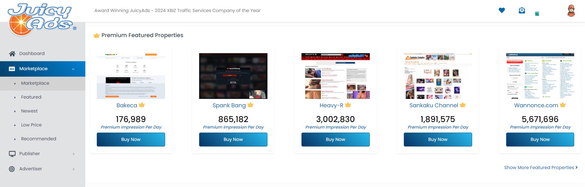 juicyads dating ad networks