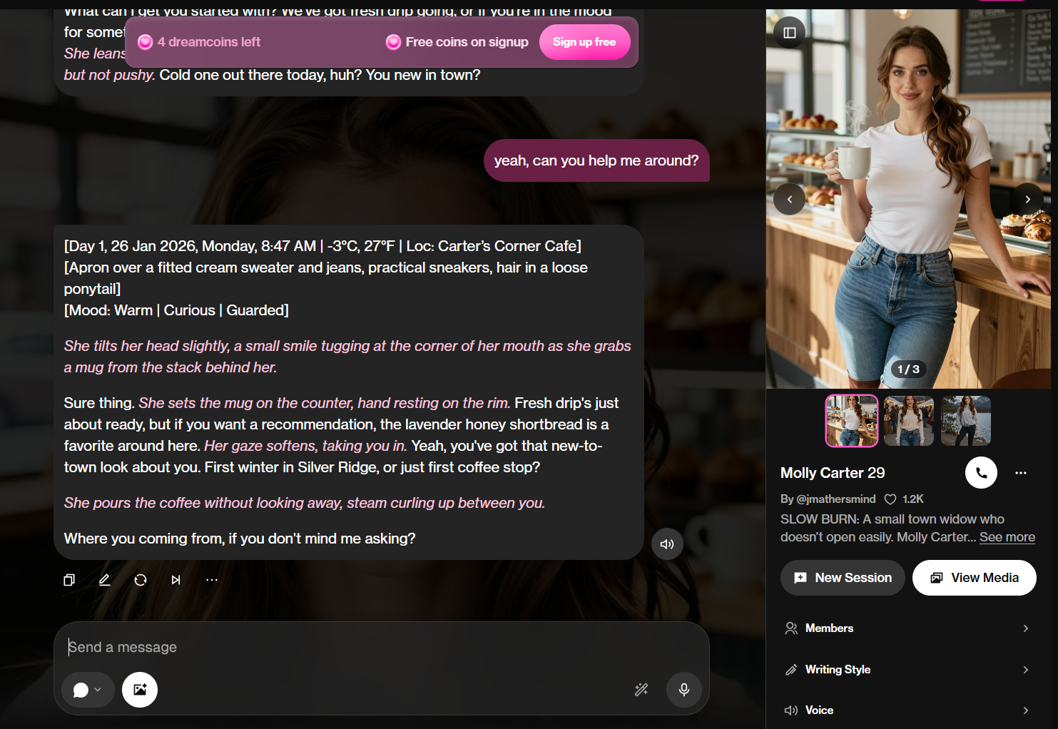 ai chat no rejection