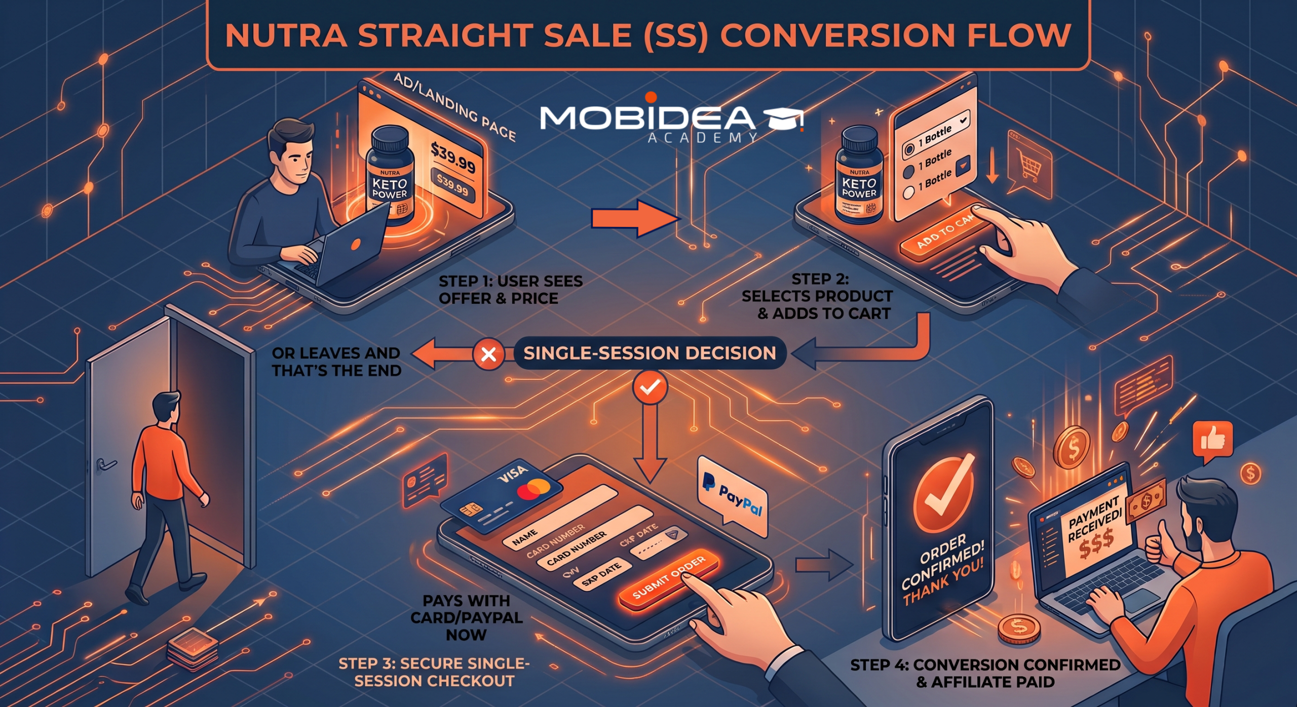 nutra straight sale ss conversion flow