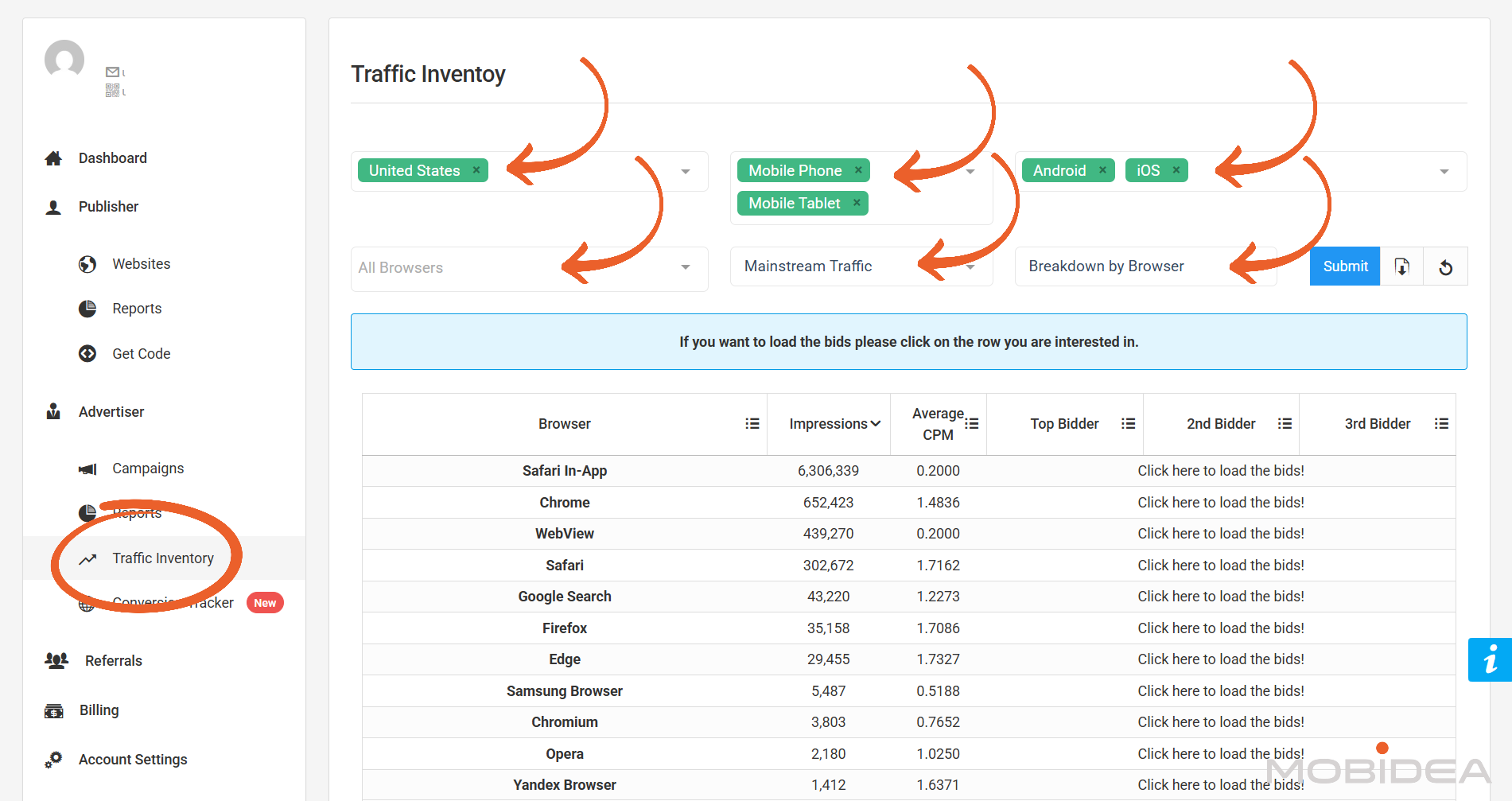 popcash traffic inventory 2