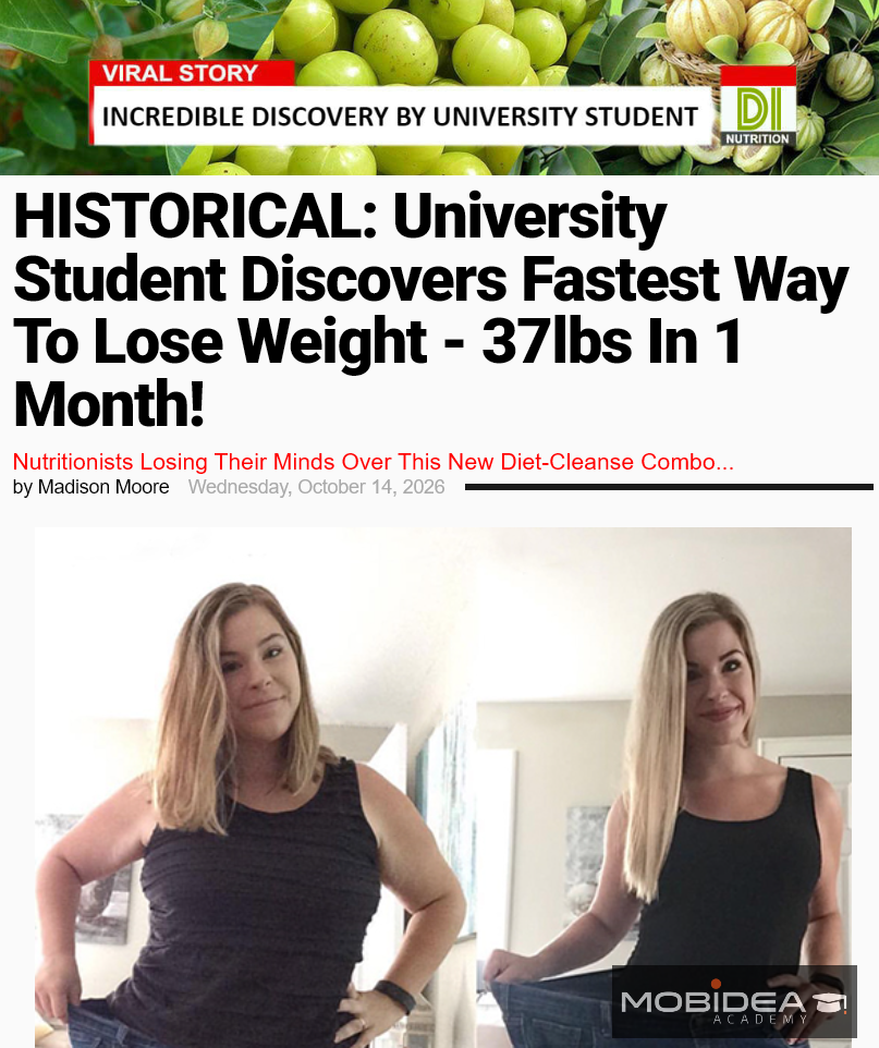 nutra weightloss advertorial
