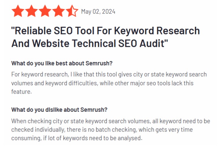 review seo for affiliate marketing